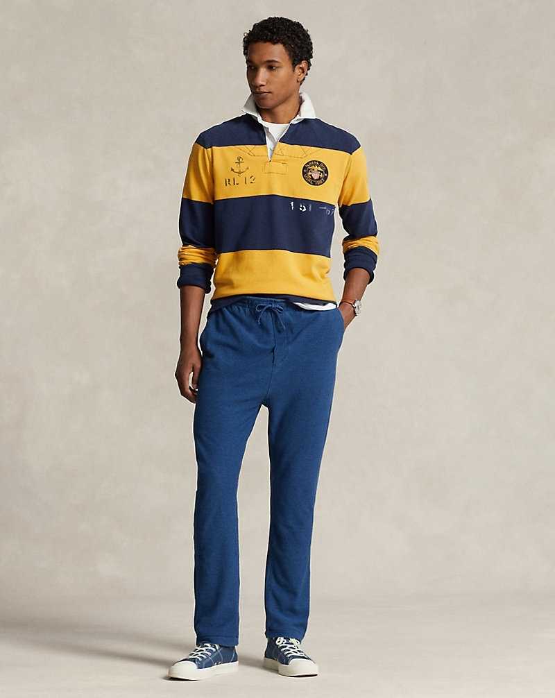 Pantalones Ralph Lauren Indigo-Dyed Mesh Drawstring Hombre Azules | ABOMVEX-78 - vista 1