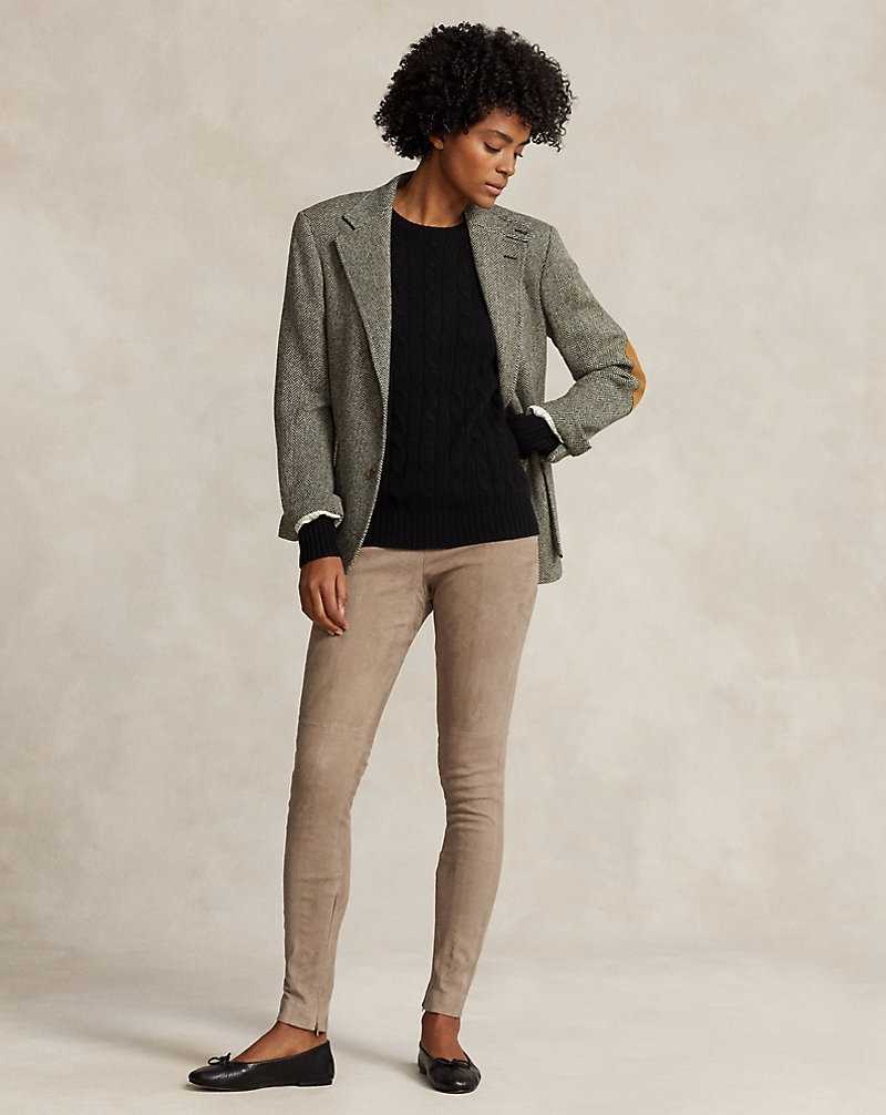 Pantalones Ralph Lauren Lambskin Suede Mujer Clay | JSILMHA-98 - vista 1