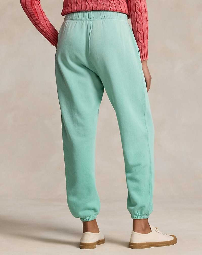 Pantalones Ralph Lauren Lightweight Fleece Athletic Mujer Celadon | MSJGCKF-95 - vista 4