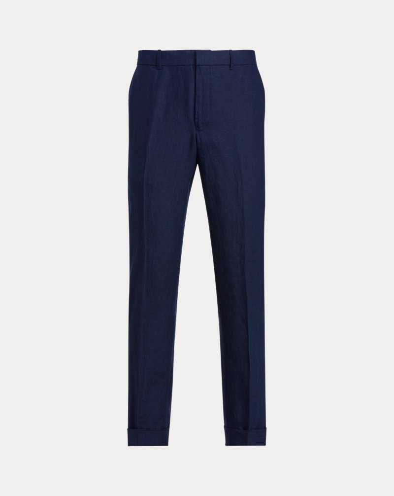 Pantalones Ralph Lauren Linen Hombre Azul Marino | LBCWGAE-78 - vista 2