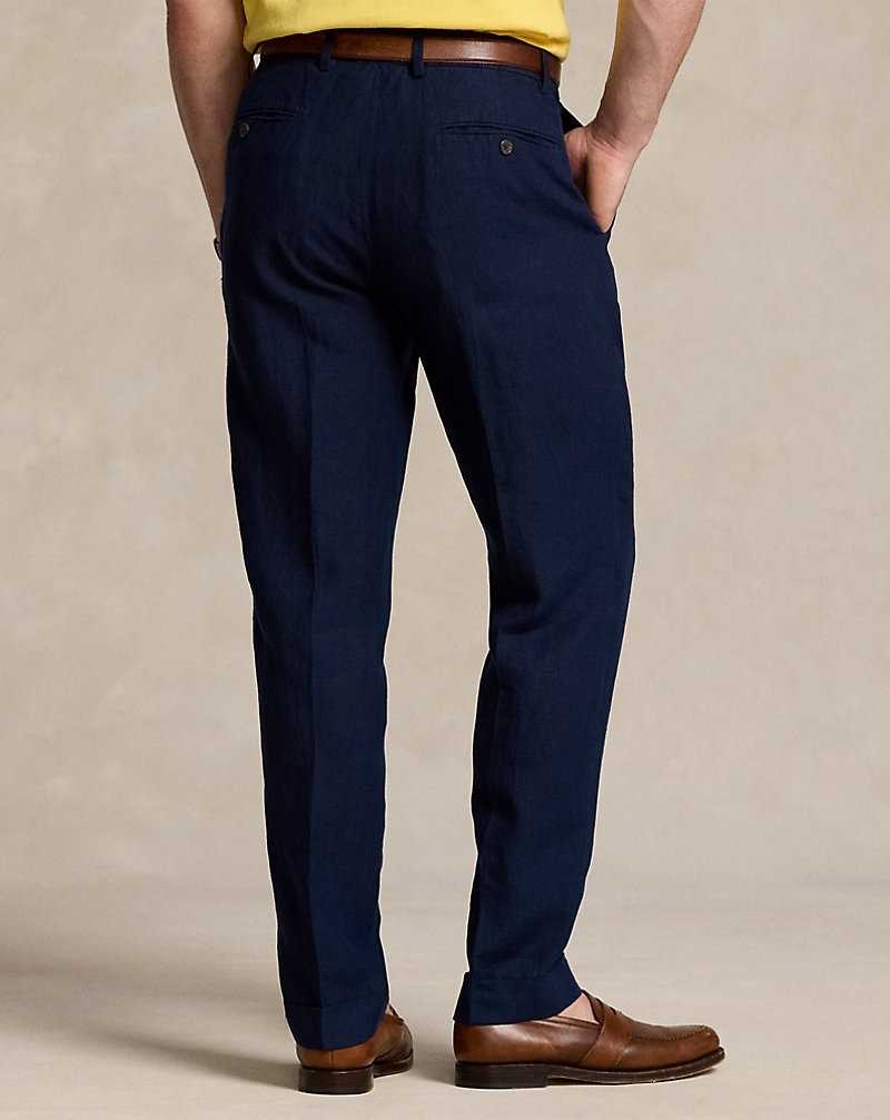Pantalones Ralph Lauren Linen Hombre Azul Marino | LBCWGAE-78 - vista 4