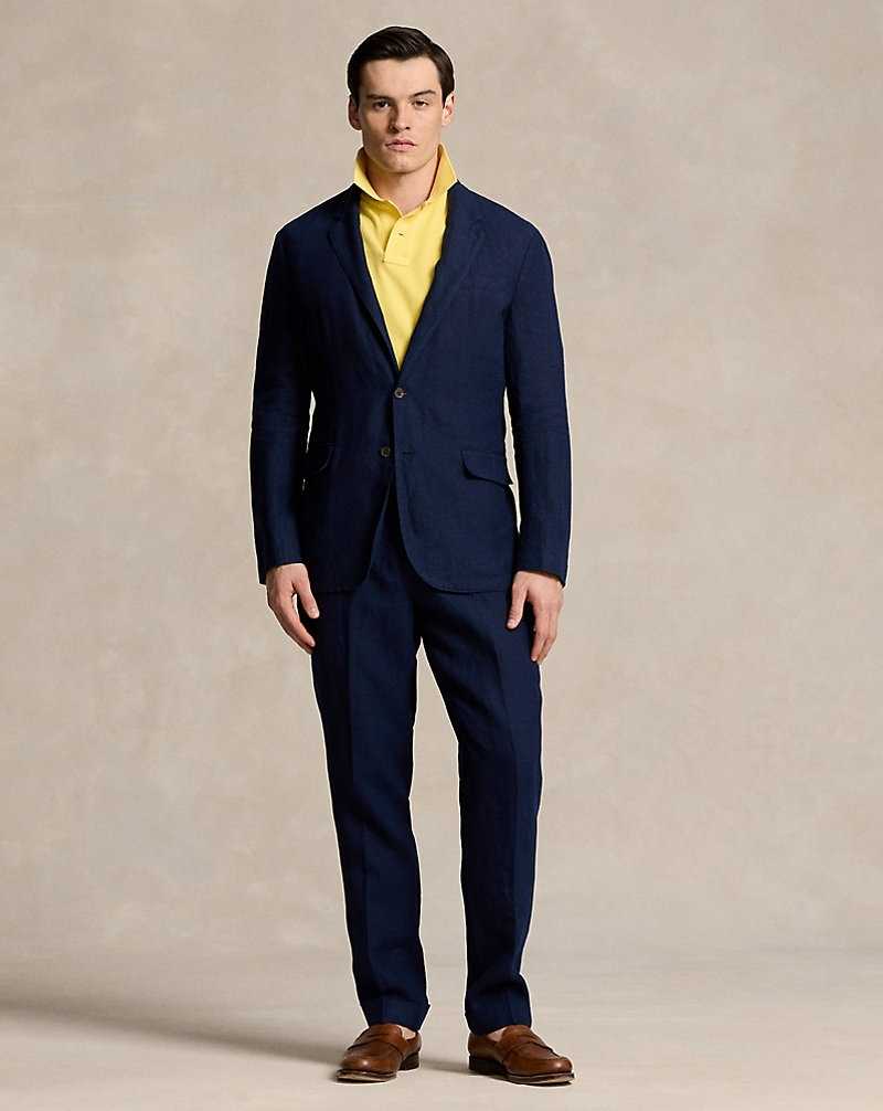 Pantalones Ralph Lauren Linen Hombre Azul Marino | LBCWGAE-78 - vista 1