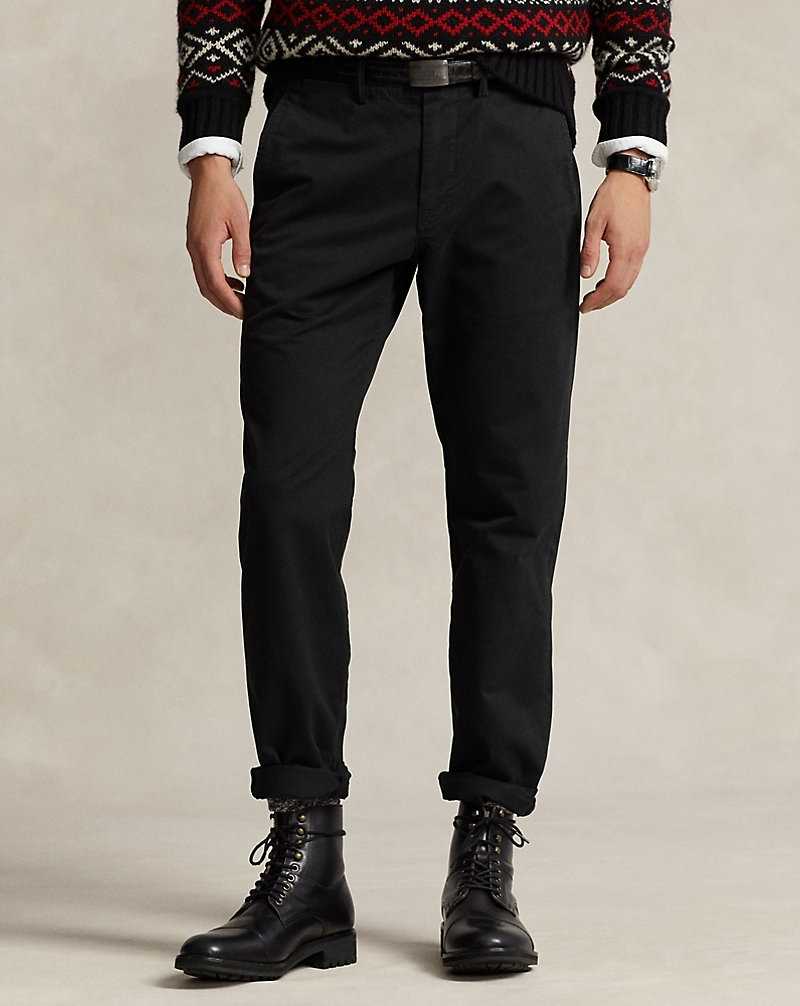 Pantalones Ralph Lauren Lunar New Year Stretch Straight Fit Hombre Negros | CBIRTYE-04 - vista 3