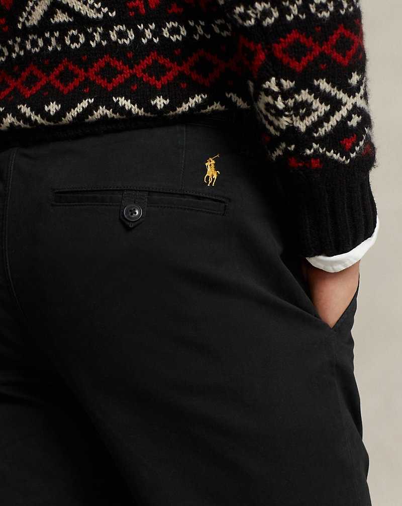 Pantalones Ralph Lauren Lunar New Year Stretch Straight Fit Hombre Negros | CBIRTYE-04 - vista 5