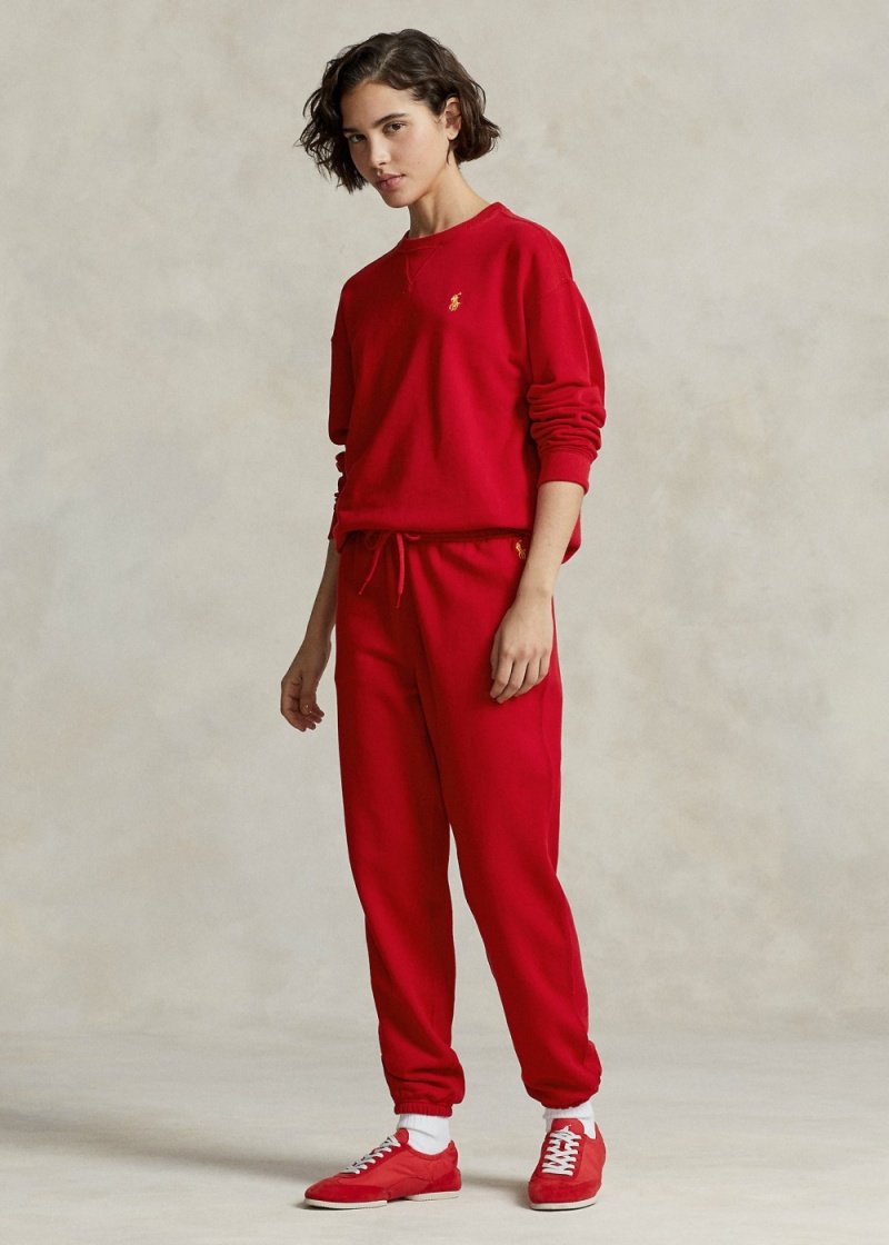 Pantalones Lunar New Year Terry Sweatpants Mujer Rojos | LRTF72589 - vista 1