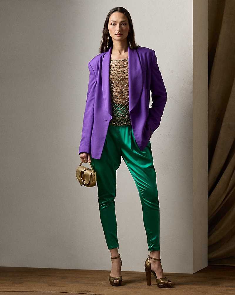 Pantalones Ralph Lauren Malti Stretch Charmeuse Jodhpur Mujer | QHEYGKZ-59 - vista 1