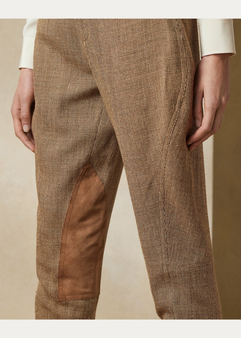 Pantalones Owens Tick-Weave Jodhpur Mujer Creme | EWXB57361 - vista 5