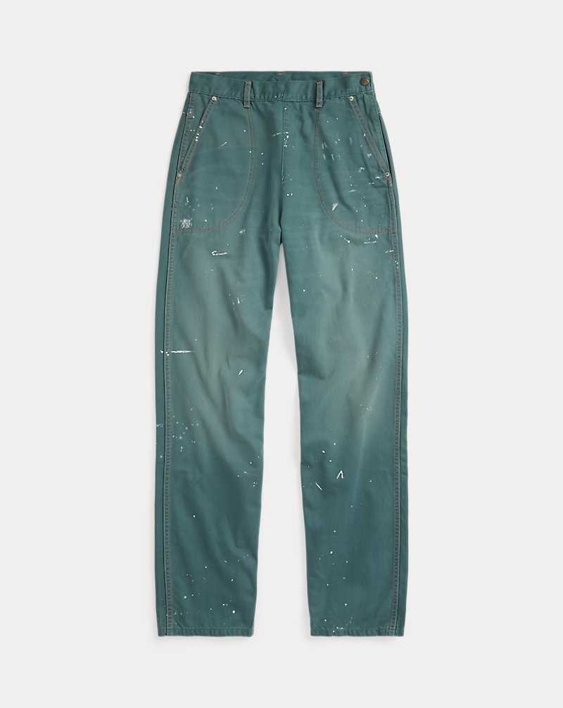 Pantalones Ralph Lauren Paint-Splatter Twill Mujer Verdes | YFGXPEO-31 - vista 1