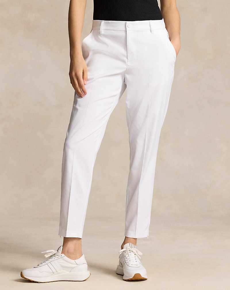 Pantalones Ralph Lauren Performance 5-Pocket Stretch Twill Mujer Blancos | IAURXGT-12 - vista 3