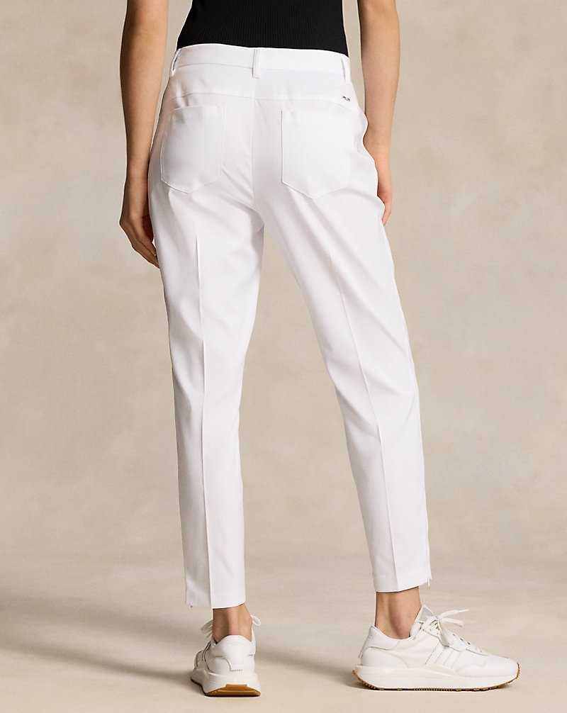 Pantalones Ralph Lauren Performance 5-Pocket Stretch Twill Mujer Blancos | IAURXGT-12 - vista 4