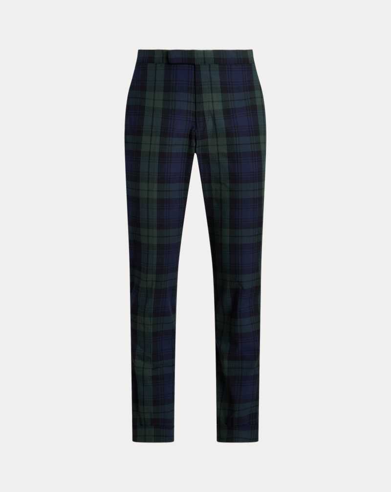 Pantalones Ralph Lauren Plaid Seersucker Hombre Green/Black/Navy | UFZOYEN-59 - vista 2