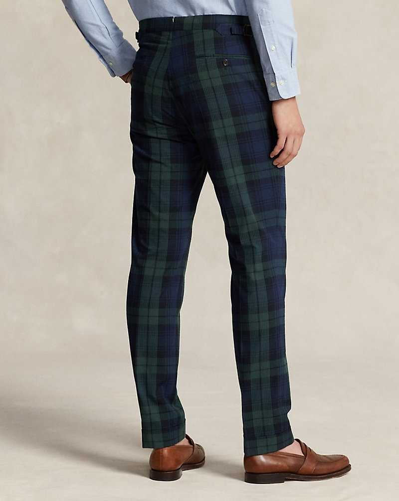 Pantalones Ralph Lauren Plaid Seersucker Hombre Green/Black/Navy | UFZOYEN-59 - vista 4