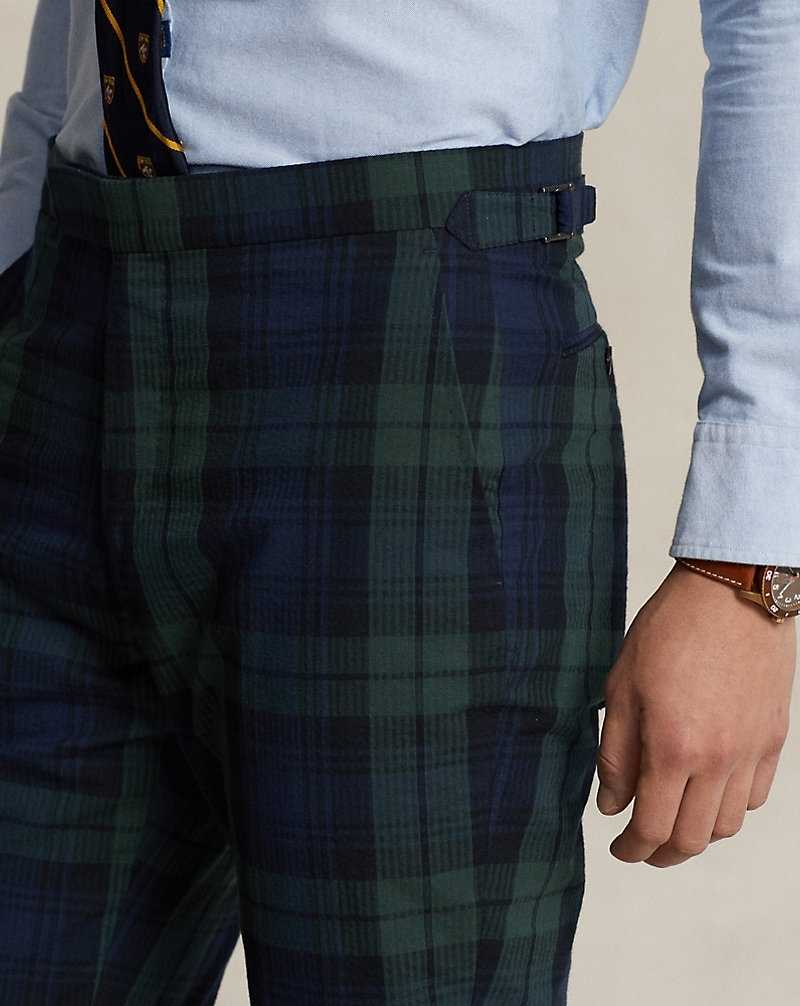 Pantalones Ralph Lauren Plaid Seersucker Hombre Green/Black/Navy | UFZOYEN-59 - vista 5