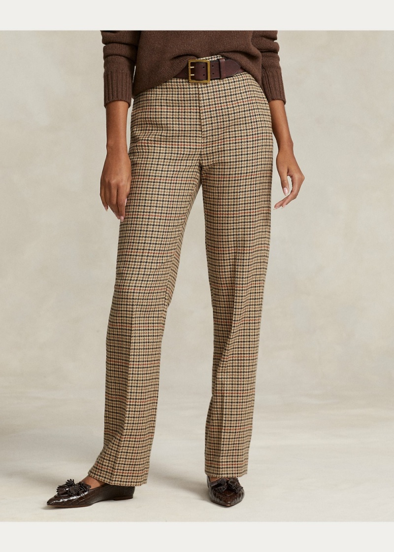 Pantalones Plaid Tweed Directo-Leg Pant Mujer Multicolor | PKQY06784 - vista 3