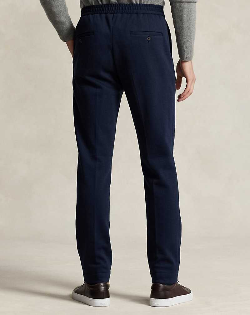 Pantalones Ralph Lauren Pleated Double-Knit Hombre Azul Marino | MSYDWIT-86 - vista 4