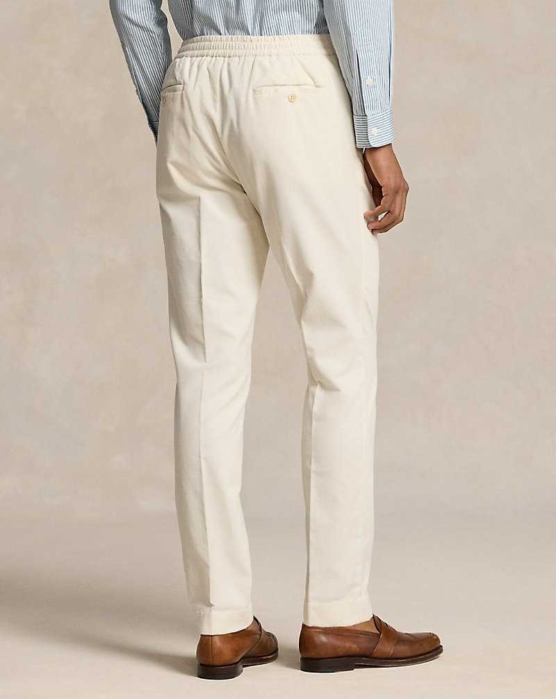Pantalones Ralph Lauren Pleated Stretch Corduroy Hombre Classic Stone | LUJZWAH-05 - vista 4