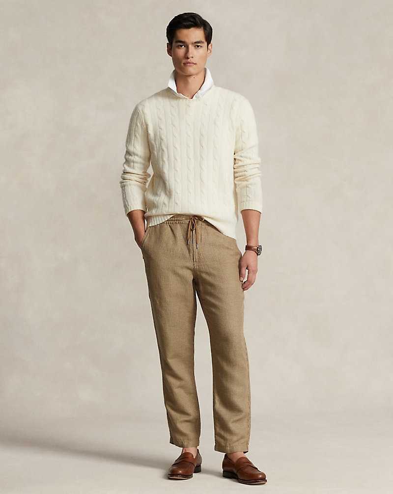 Pantalones Ralph Lauren Prepster Classic Fit Twill Hombre Marrom | YWPXZEB-85 - vista 1