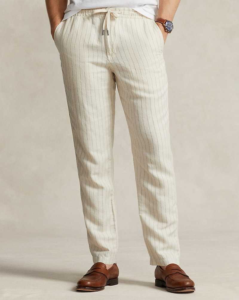 Pantalones Ralph Lauren Prepster Classic Fit Twill Hombre Creme | ECSWTMN-25 - vista 3