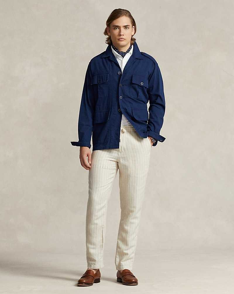 Pantalones Ralph Lauren Prepster Classic Fit Twill Hombre Creme | ECSWTMN-25 - vista 1