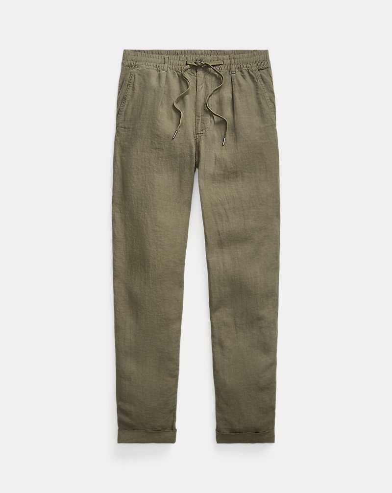 Pantalones Ralph Lauren Prepster Slim Tapered Linen Hombre Verdes | YJLDOEK-53 - vista 2