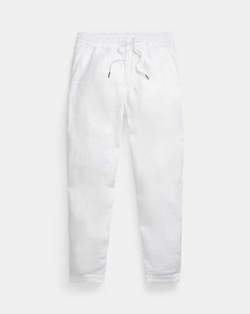 Pantalones Ralph Lauren Prepster Slim Tapered Linen Hombre Blancos | LGWKJPC-26 - vista 2