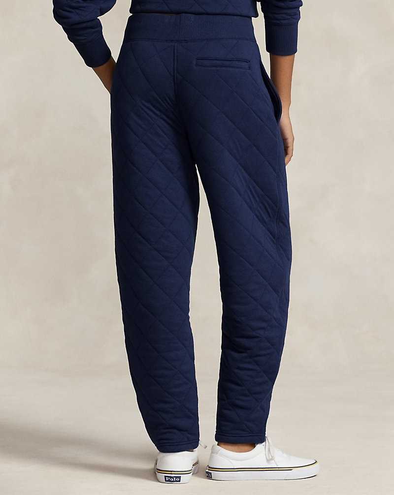 Pantalones Ralph Lauren Quilted Athletic Mujer Azul Rey | JVOEKIQ-60 - vista 4