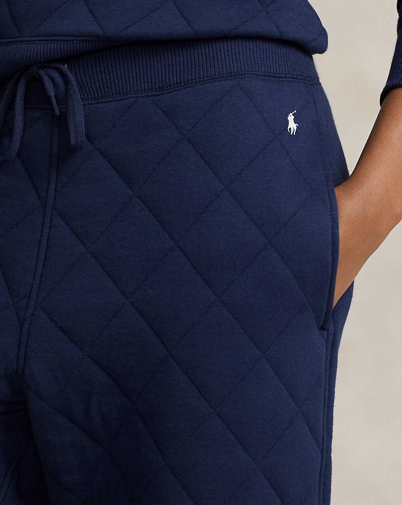 Pantalones Ralph Lauren Quilted Athletic Mujer Azul Rey | JVOEKIQ-60 - vista 5