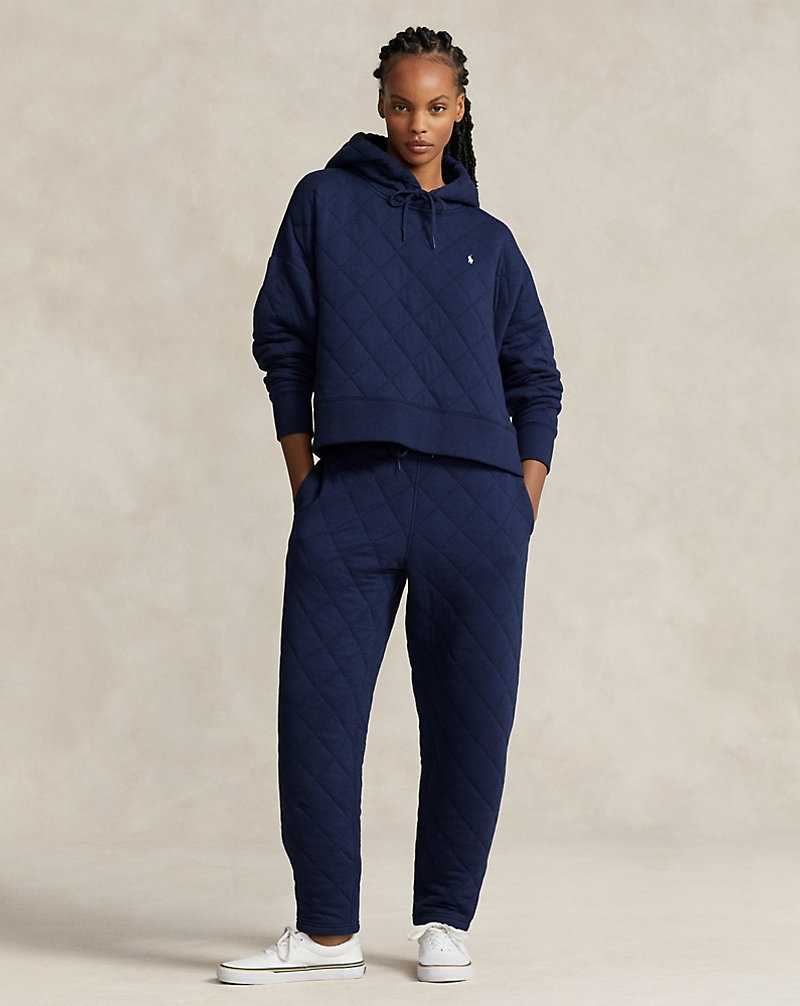Pantalones Ralph Lauren Quilted Athletic Mujer Azul Rey | JVOEKIQ-60 - vista 1