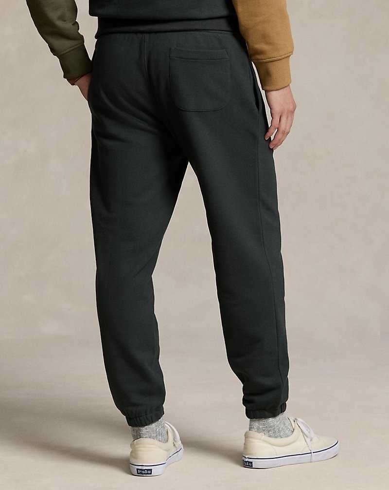 Pantalones Ralph Lauren Relaxed Fit Logo Fleece Bottom Hombre Negros | TGNBLEU-67 - vista 4