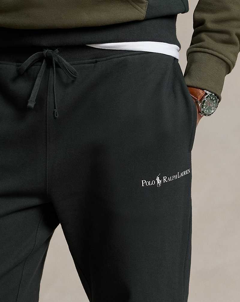 Pantalones Ralph Lauren Relaxed Fit Logo Fleece Bottom Hombre Negros | TGNBLEU-67 - vista 5