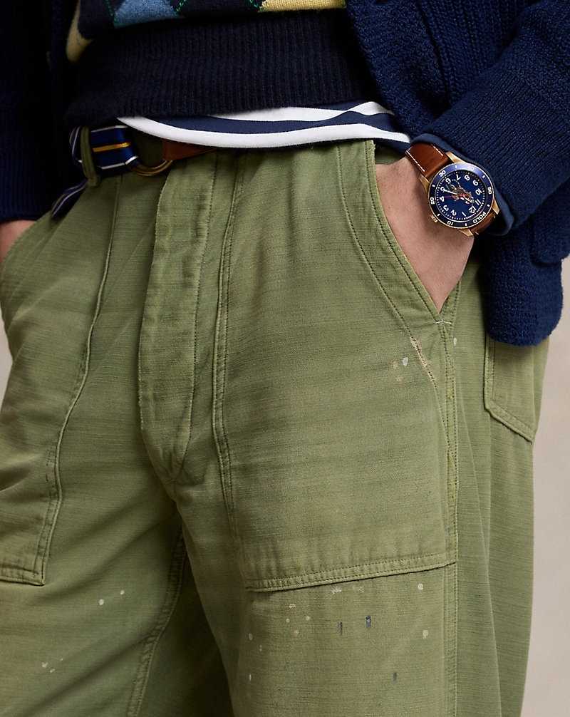 Pantalones Ralph Lauren Relaxed Fit Reverse-Sateen Hombre Arrandale | RDHYEWS-72 - vista 5