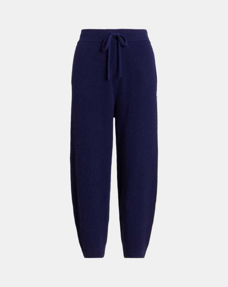 Pantalones Ralph Lauren Rib-Knit Cashmere-Wool Mujer Azul Marino | LFHBDSE-25 - vista 2