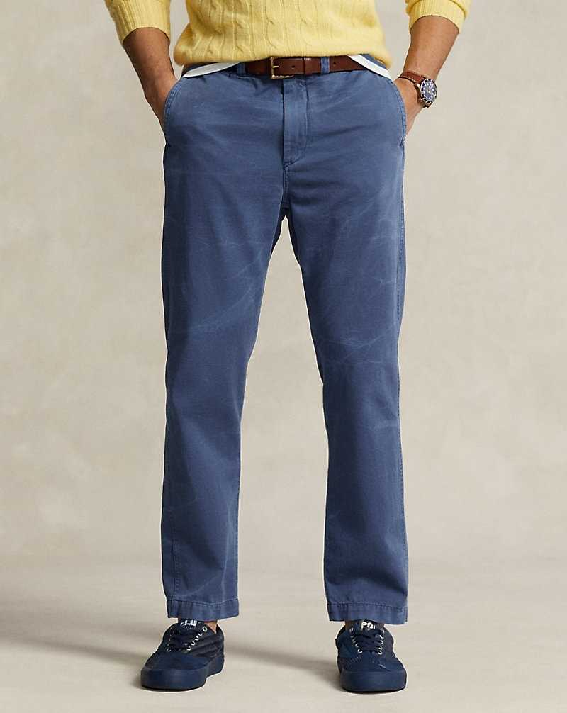 Pantalones Ralph Lauren Salinger Straight Fit Chino Hombre Azul Rey | KNVEAUY-61 - vista 3