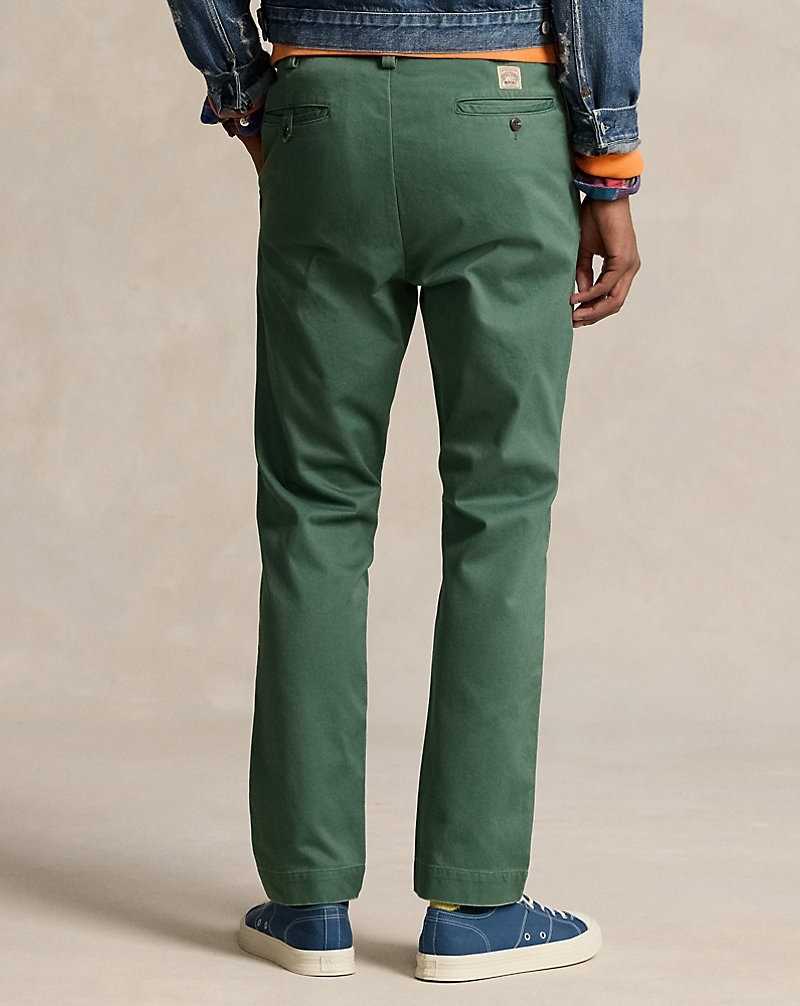 Pantalones Ralph Lauren Salinger Straight Fit Chino Hombre Washed Forest | SRDNBZI-93 - vista 4