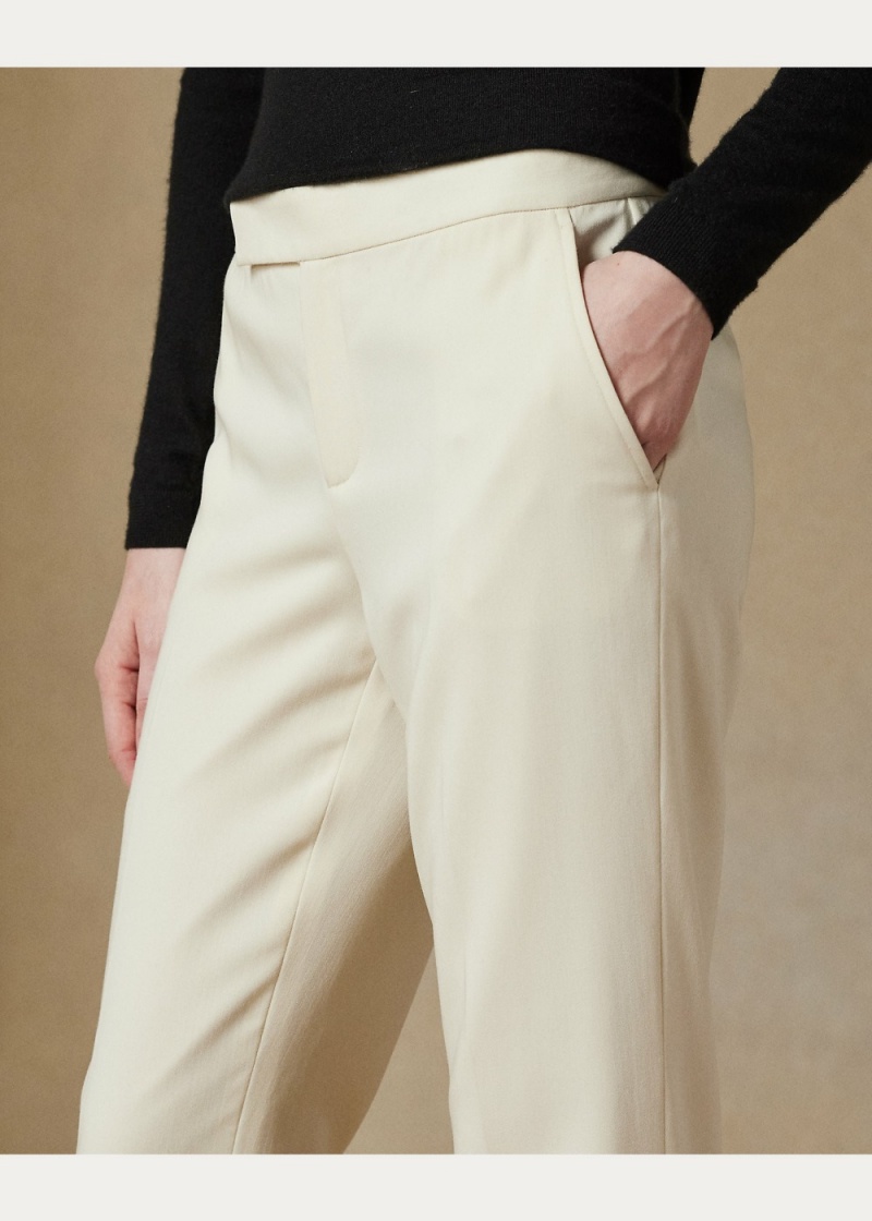 Pantalones Seth Lana Crepe Pant Mujer Creme | LGXK64957 - vista 5