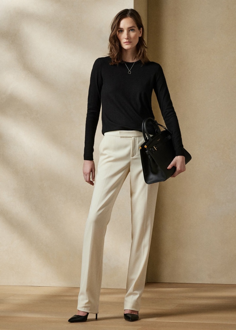 Pantalones Seth Lana Crepe Pant Mujer Creme | LGXK64957 - vista 1