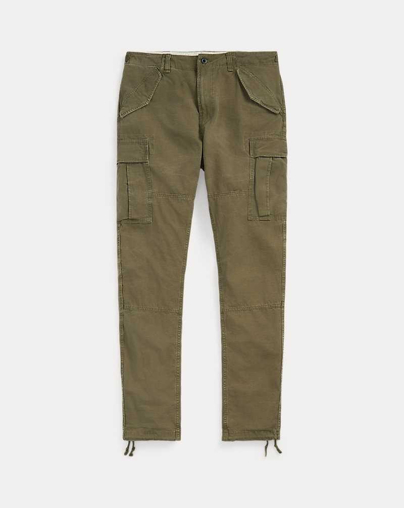 Pantalones Ralph Lauren Slim Fit Canvas Cargo Pants Hombre Verde Oliva | YZWXGCU-70 - vista 2
