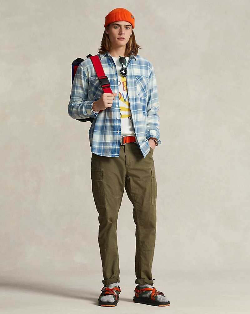Pantalones Ralph Lauren Slim Fit Canvas Cargo Pants Hombre Verde Oliva | YZWXGCU-70 - vista 1