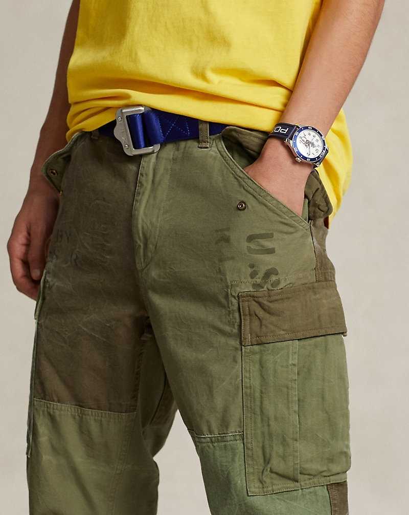 Pantalones Ralph Lauren Slim Fit Patchwork Cargo Hombre Verde Oliva | VWAQFMB-59 - vista 5