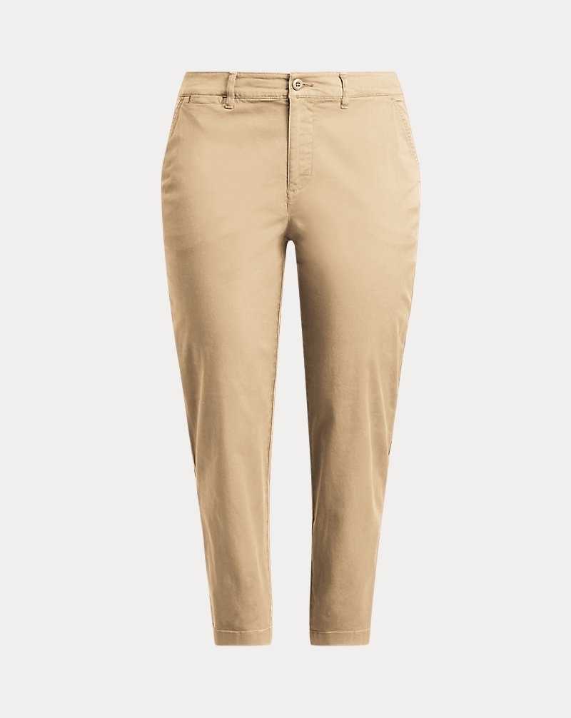 Pantalones Ralph Lauren Slim Fit Stretch Chino Mujer Birch Tan | KWBYELP-92 - vista 2