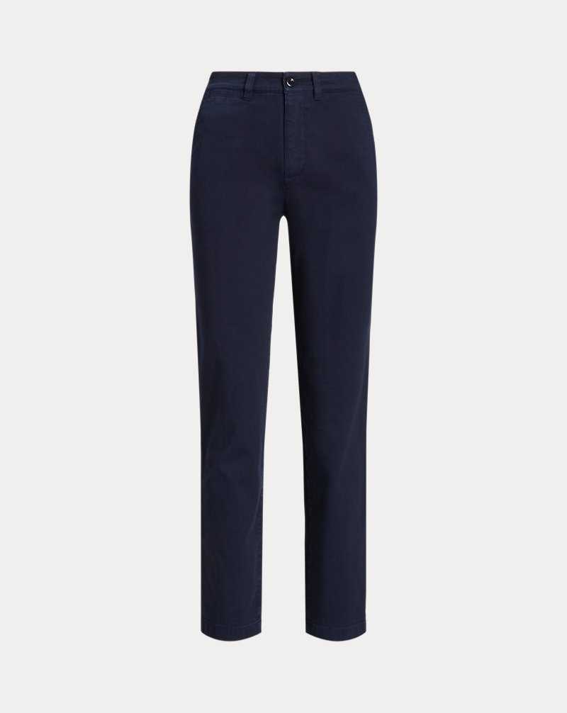 Pantalones Ralph Lauren Slim Fit Stretch Chino Mujer Azul Marino | HYJXZUP-93 - vista 2