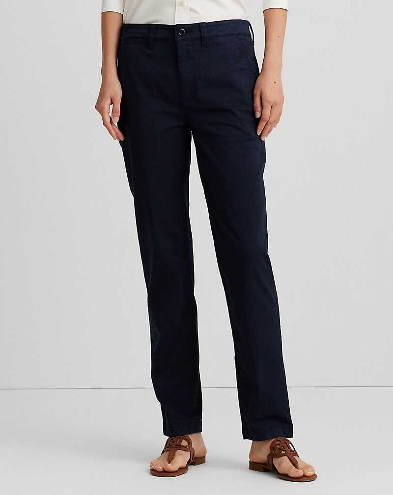 Pantalones Ralph Lauren Slim Fit Stretch Chino Mujer Azul Marino | HYJXZUP-93 - vista 3