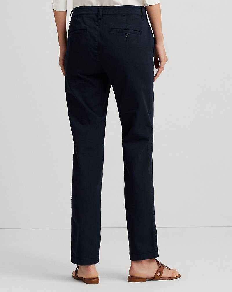 Pantalones Ralph Lauren Slim Fit Stretch Chino Mujer Azul Marino | HYJXZUP-93 - vista 4