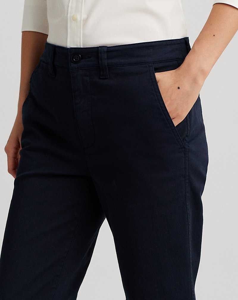 Pantalones Ralph Lauren Slim Fit Stretch Chino Mujer Azul Marino | HYJXZUP-93 - vista 5