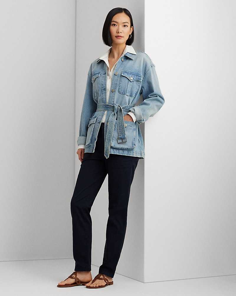 Pantalones Ralph Lauren Slim Fit Stretch Chino Mujer Azul Marino | HYJXZUP-93 - vista 1