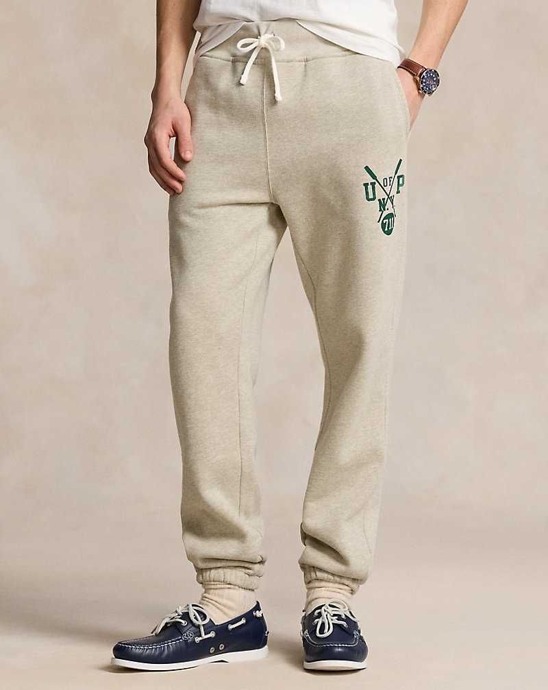 Pantalones Ralph Lauren Slub Fleece Graphic Bottoms Hombre Lt Vintage Hthr | VWLDZXI-36 - vista 3