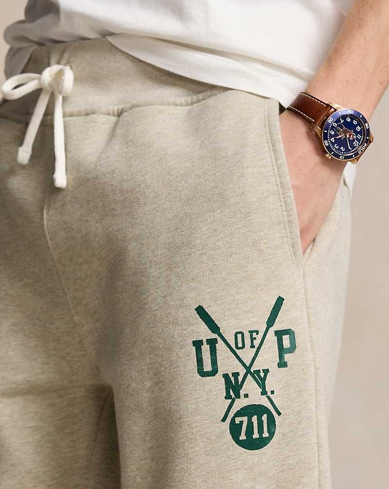 Pantalones Ralph Lauren Slub Fleece Graphic Bottoms Hombre Lt Vintage Hthr | VWLDZXI-36 - vista 5