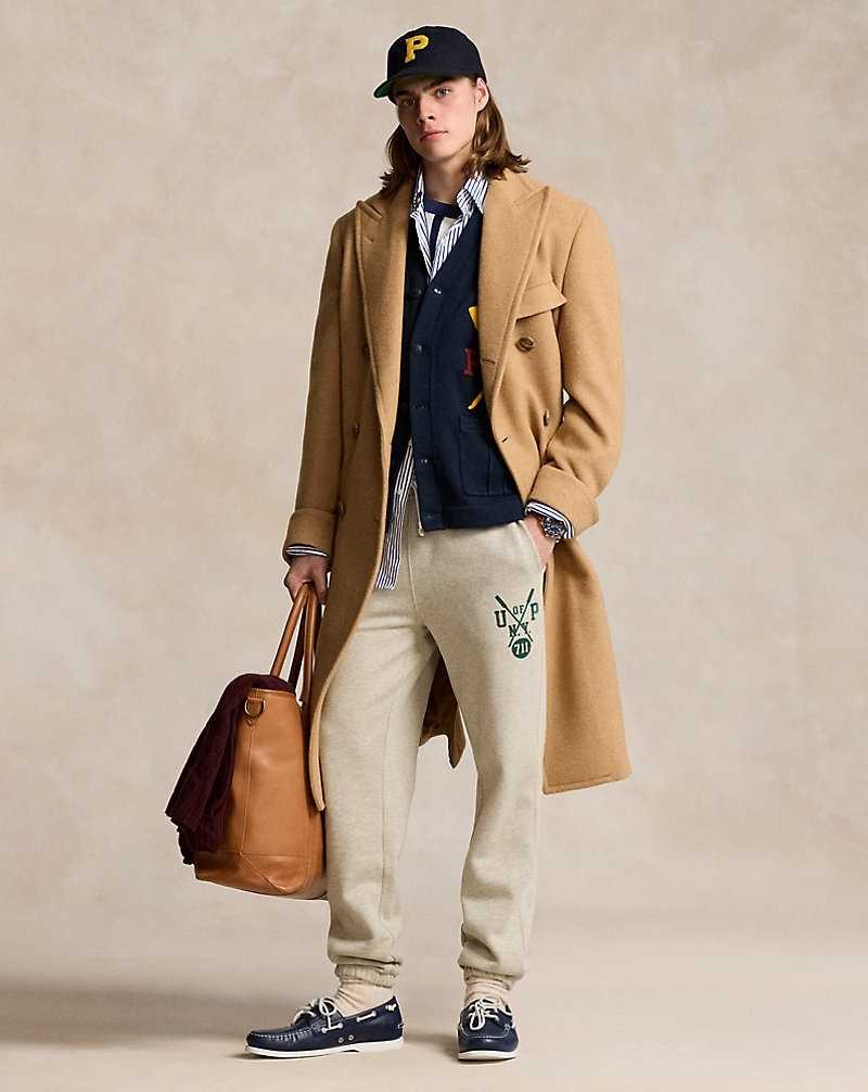 Pantalones Ralph Lauren Slub Fleece Graphic Bottoms Hombre Lt Vintage Hthr | VWLDZXI-36 - vista 1