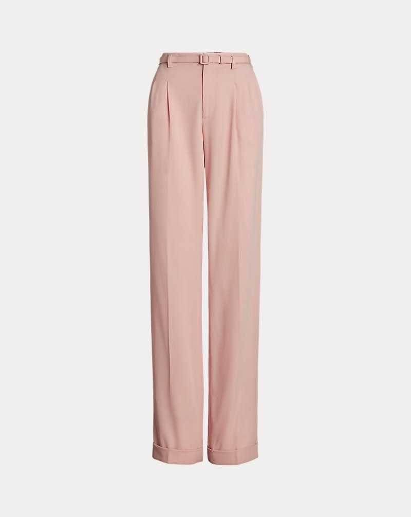 Pantalones Ralph Lauren Stamford Wool Gabardine Mujer Blush | AEWXQJM-47 - vista 2