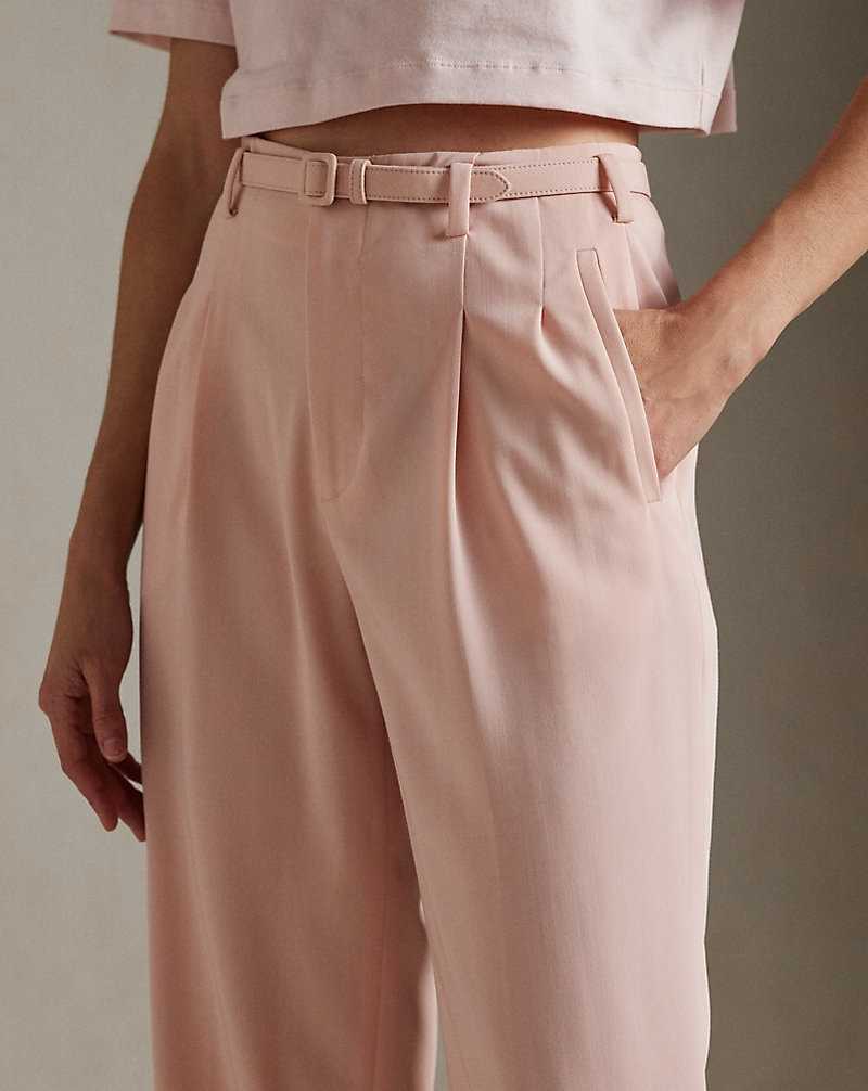Pantalones Ralph Lauren Stamford Wool Gabardine Mujer Blush | AEWXQJM-47 - vista 5